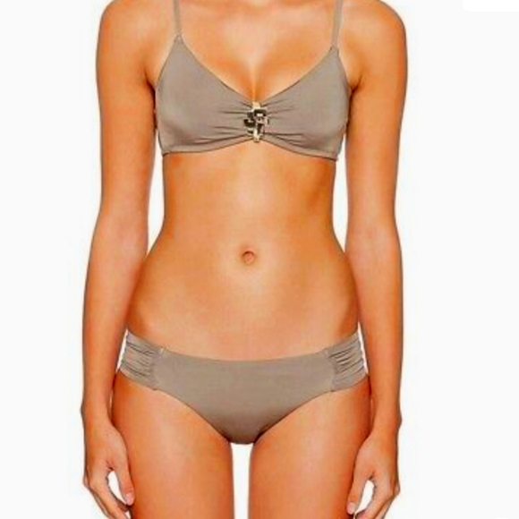 NWT Trina Turk Taupe Jewel Bikini med 6/8 - Picture 2 of 9